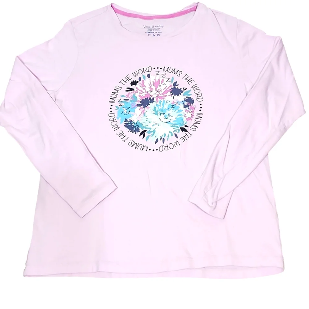 Vera Bradley Lavender Long Sleeve with Floral Design - Picture 4 of 8